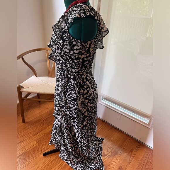 London Times size 8 faux wrap frill dress - Picture 7 of 13